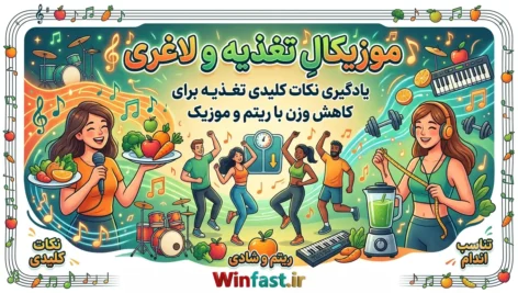 آهنگ موزیکال تغذیه و لاغری